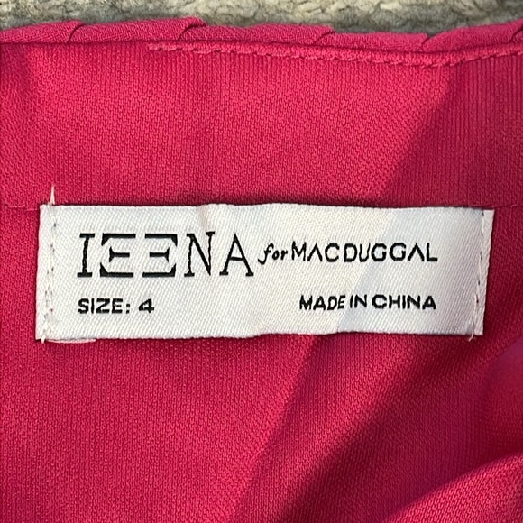 NWT Ieena Mac Duggal 11565 Strapless Sweetheart Neckline Ruched Dress Mini Sz 4 - Picture 9 of 14